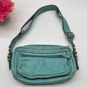 Fossil Vintage Stylish Teal Crossbody Bag MCB8296G